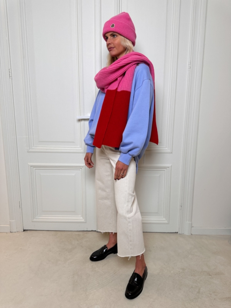 AYLA RAW HEM CROP ALMONDETTE