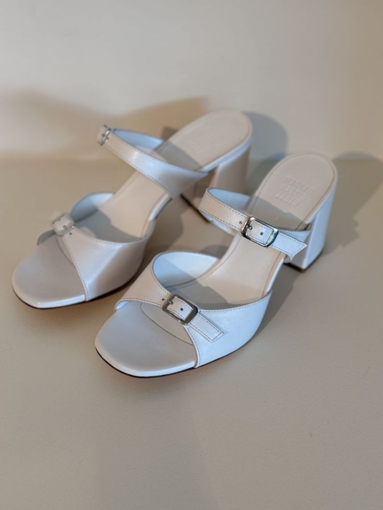 UNA SANDAL WHITE CALF WHITE