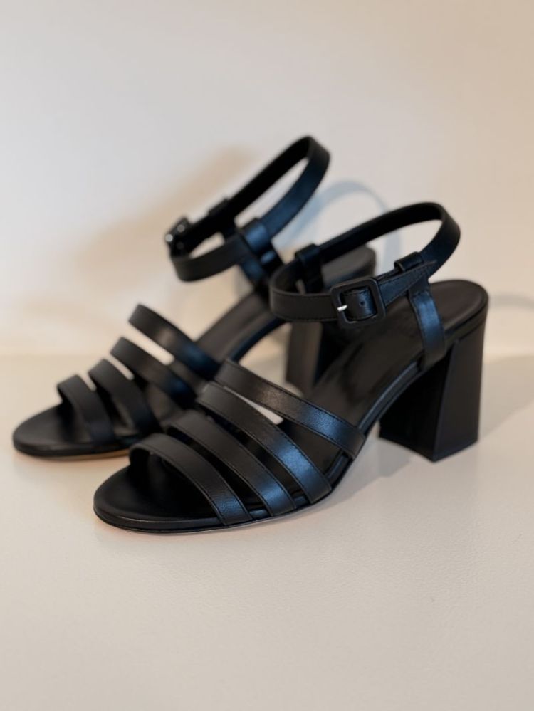 PALMA HIGH SANDAL BLACK CALF BLACK