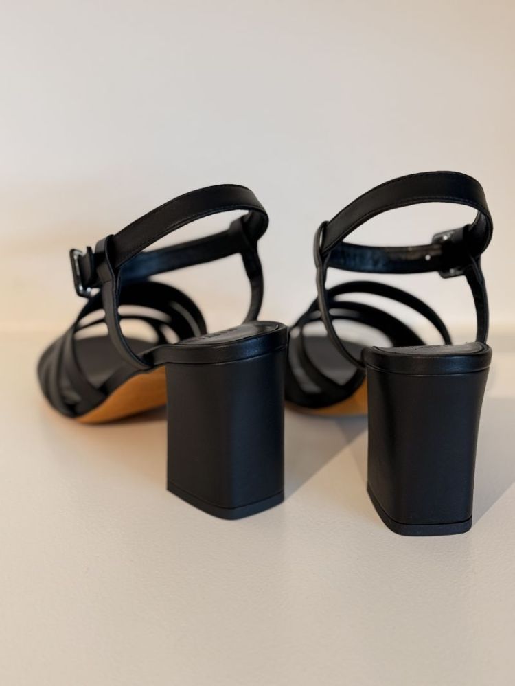 PALMA HIGH SANDAL BLACK CALF BLACK