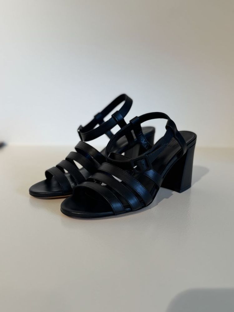 PALMA HIGH SANDAL BLACK CALF BLACK