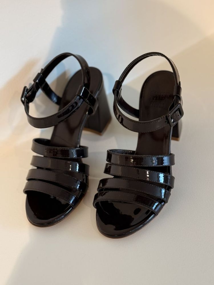 PALMA HIGH SANDAL CAROB PATENT CAROB PANTENT
