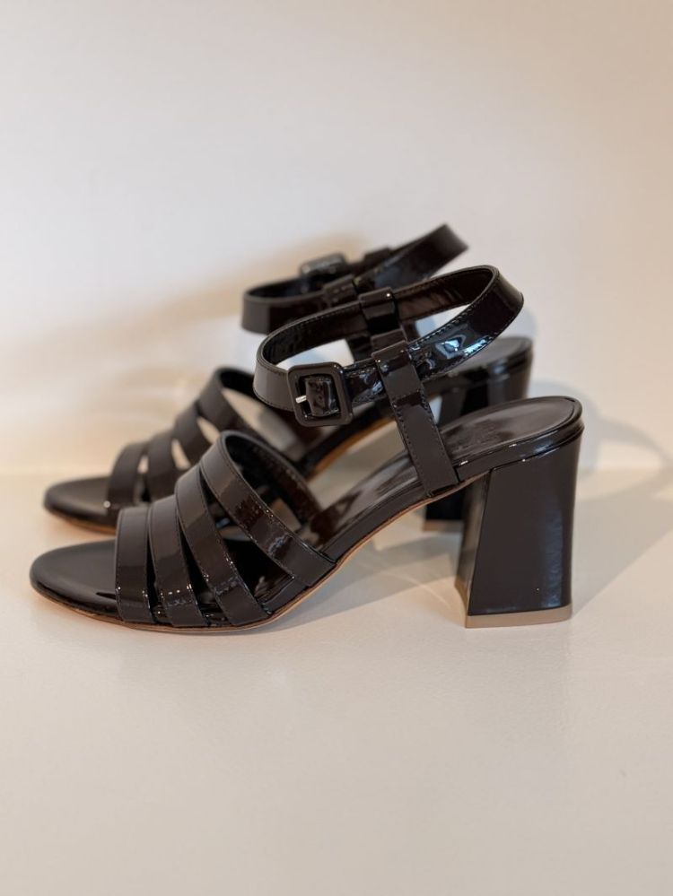PALMA HIGH SANDAL CAROB PATENT CAROB PANTENT