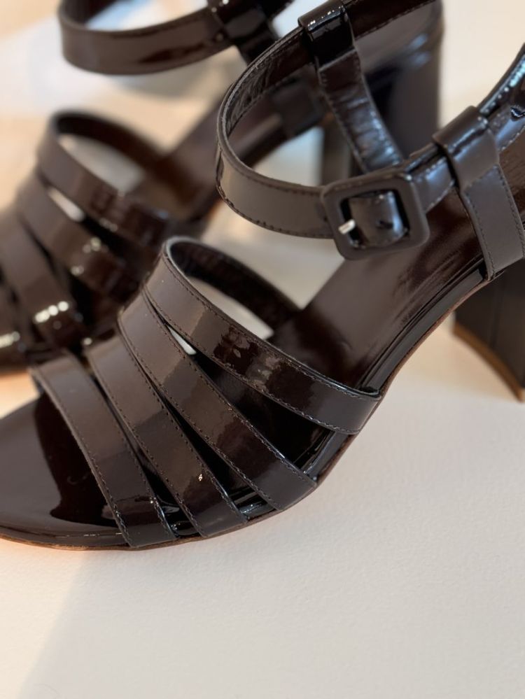 PALMA HIGH SANDAL CAROB PATENT CAROB PANTENT