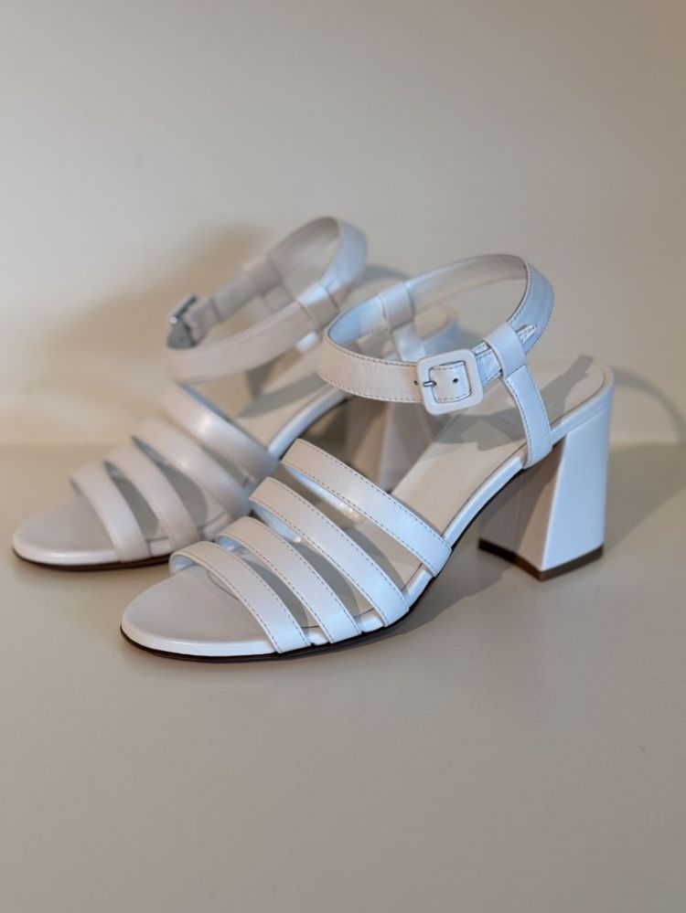 PALMA HIGH SANDAL WHITE CALF WHITE