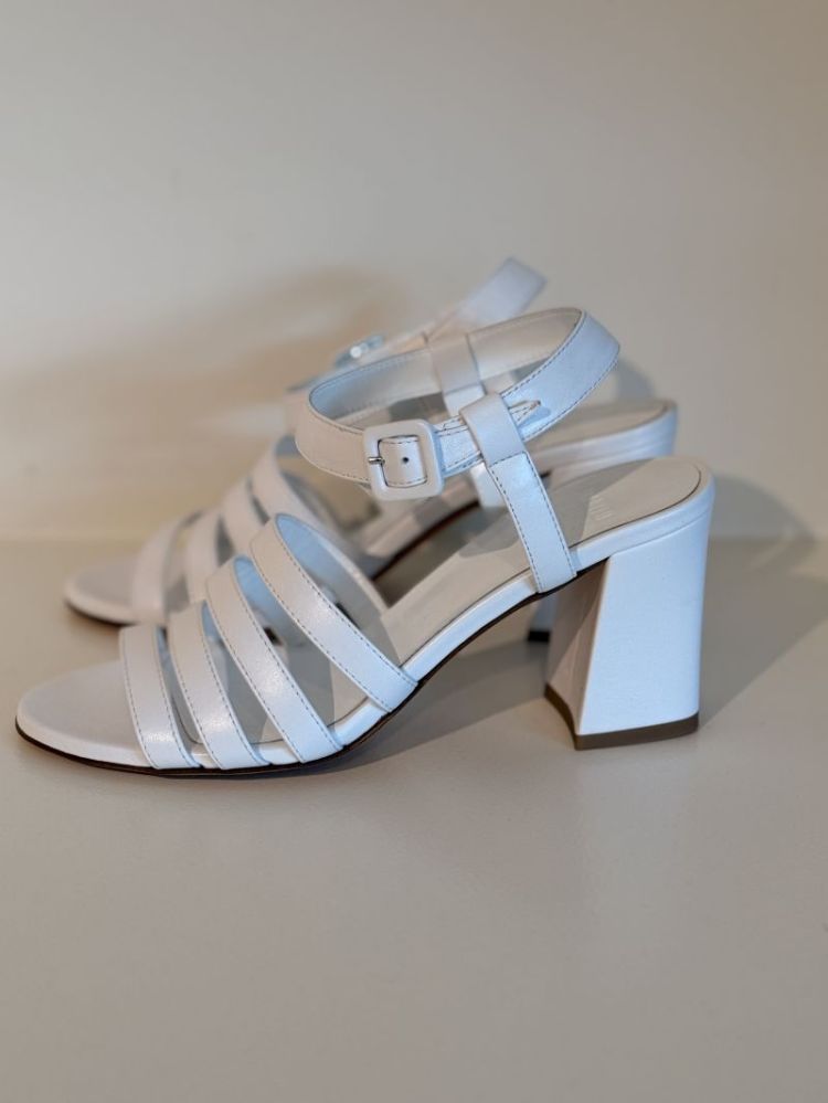 PALMA HIGH SANDAL WHITE CALF WHITE