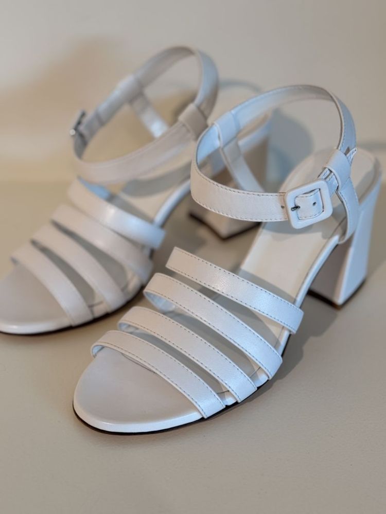 PALMA HIGH SANDAL WHITE CALF WHITE