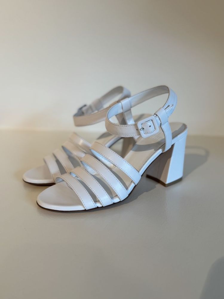 PALMA HIGH SANDAL WHITE CALF WHITE