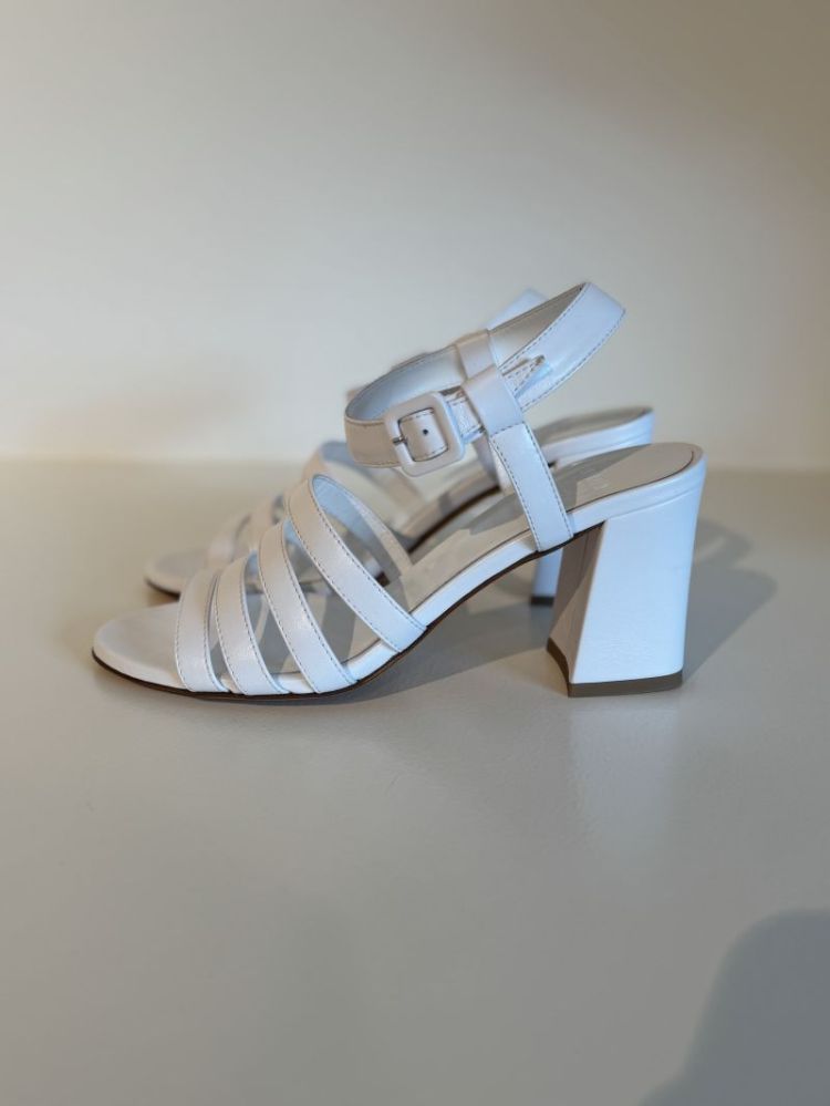 PALMA HIGH SANDAL WHITE CALF WHITE