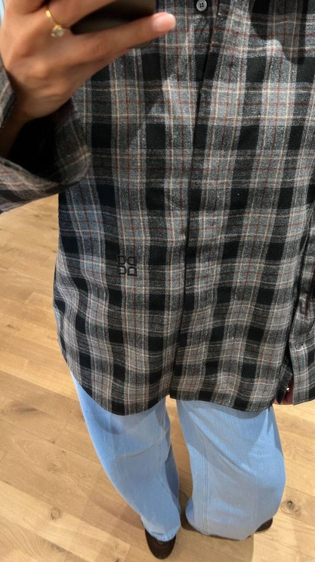HENRI FLANNEL LUXE MED GREY MELANG