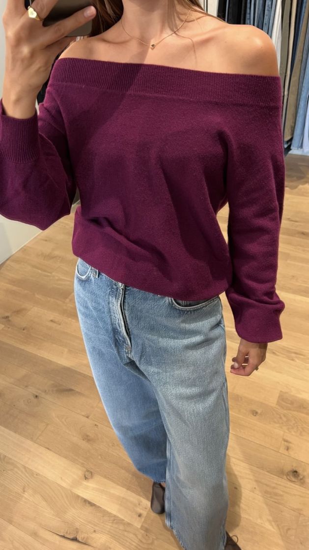 LIVINGO OFF SHOULDER BERRY FLAME