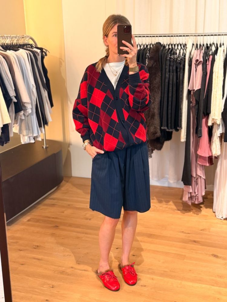 GECOS CARDIGAN BURLINGTON BURLINGTON RED