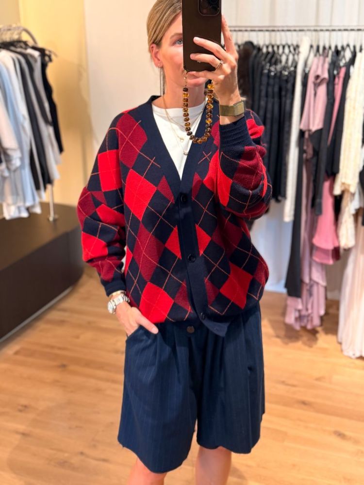 GECOS CARDIGAN BURLINGTON BURLINGTON RED