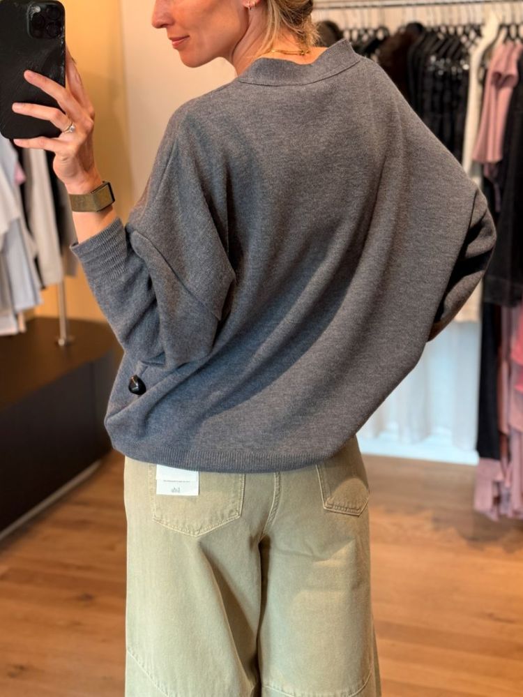 GECOS CARDIGAN UNI GREY
