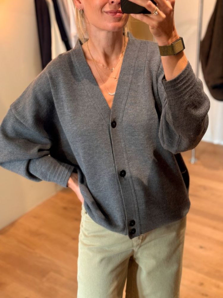 GECOS CARDIGAN UNI GREY