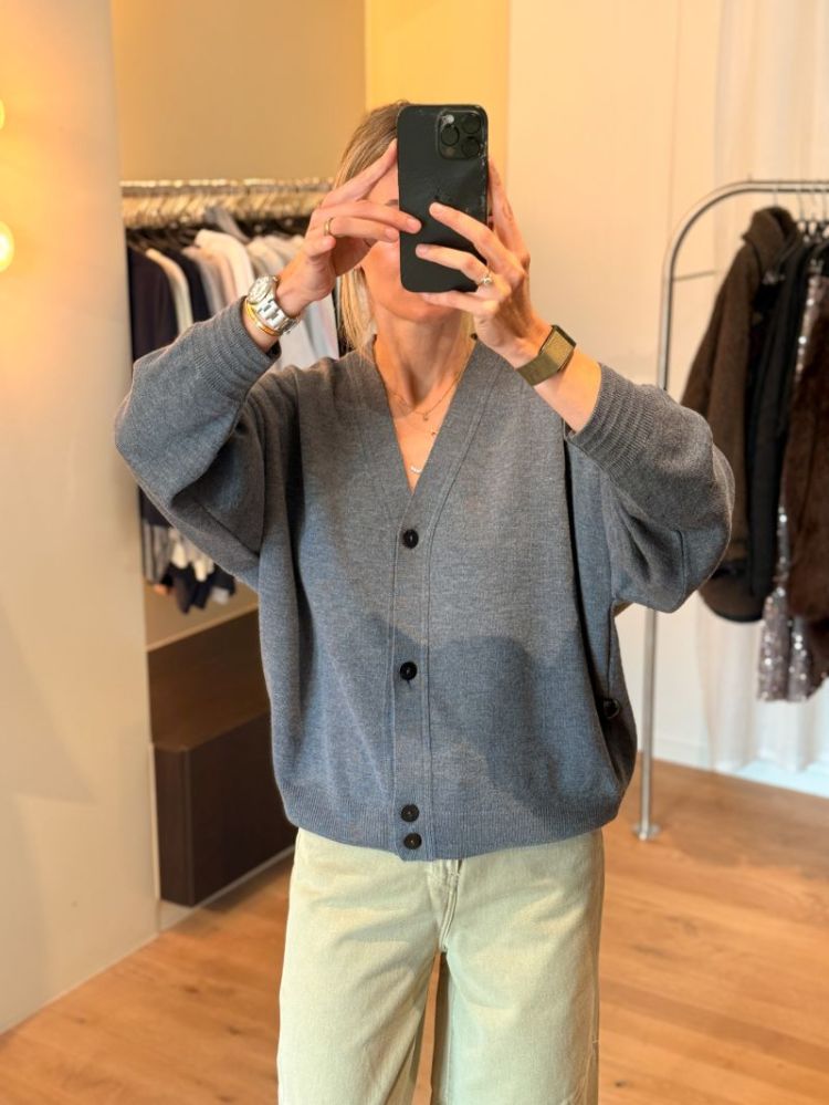 GECOS CARDIGAN UNI GREY