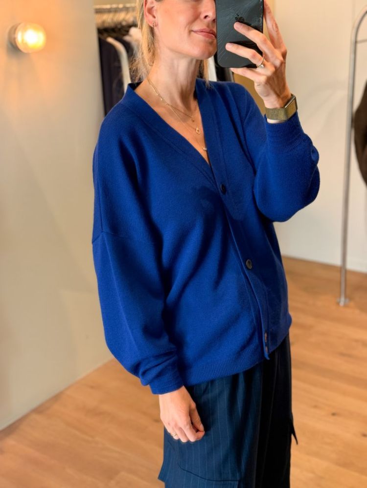 GECOS CARDIGAN UNI HEAVY BLUE