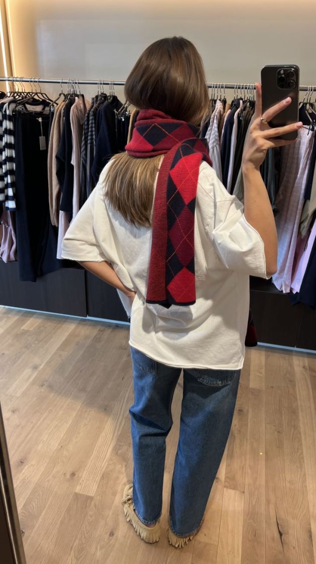 CAROLA SCARF BURLINGTON BURLINGTON RED 