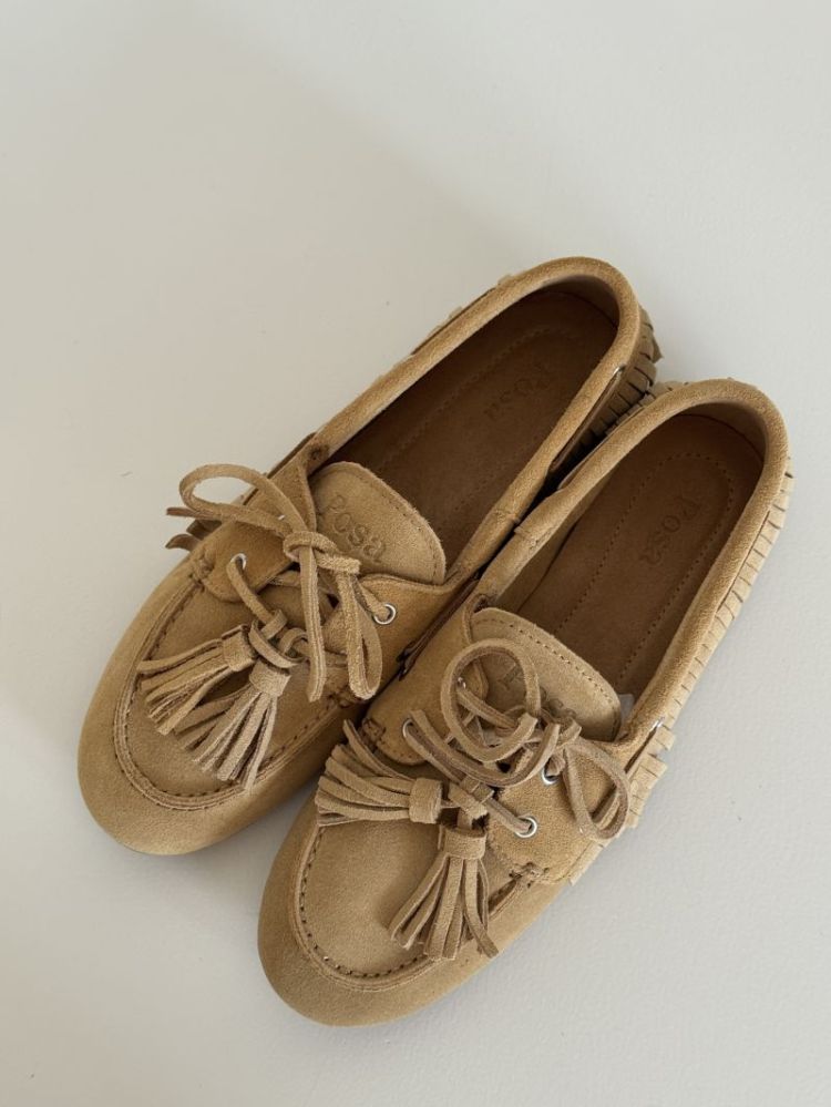 BOATLOAFER NATIVE TASSEL SUEDE PADO