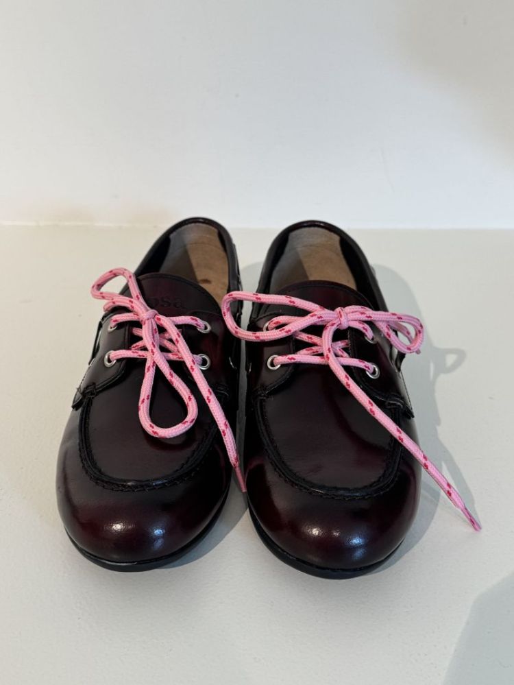 BOATLOAFER BRUSHED BOX LEATHER BURGUNDY