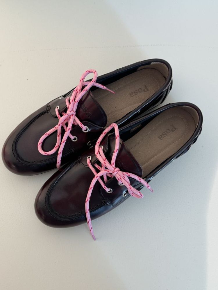 BOATLOAFER BRUSHED BOX LEATHER BURGUNDY
