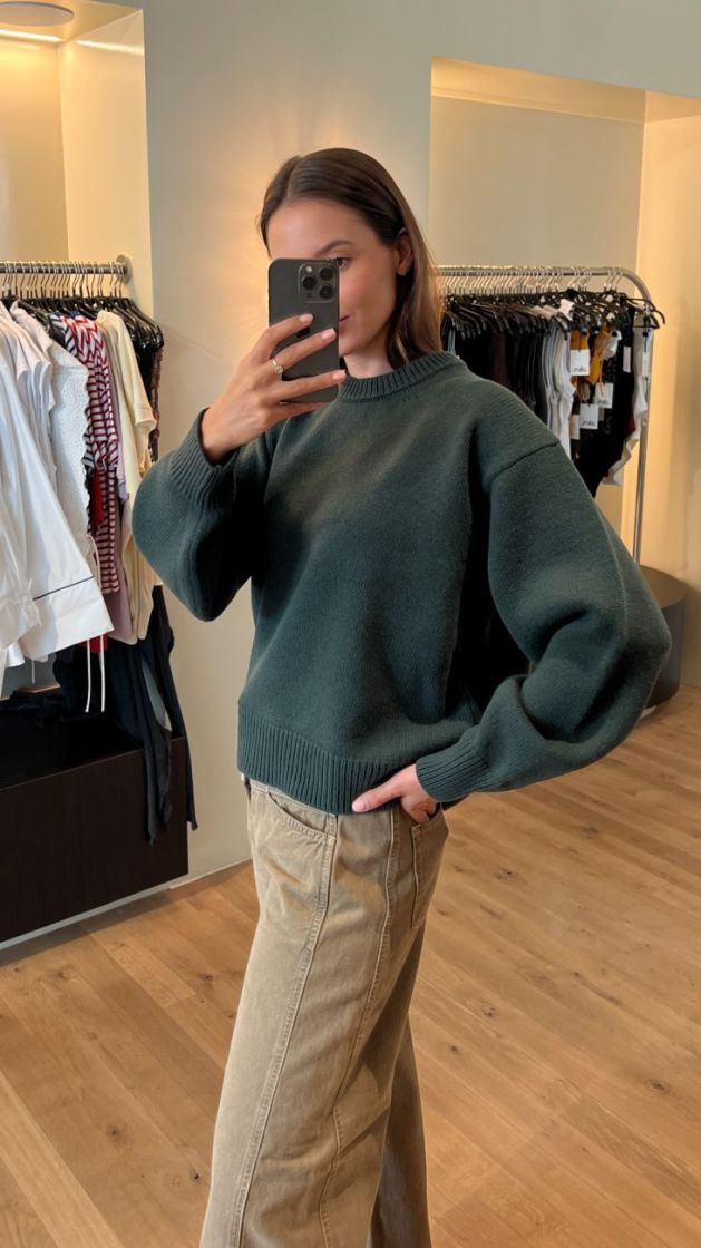 JUNE KNIT DARK GREEN