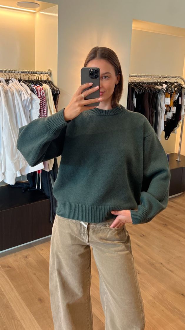 JUNE KNIT DARK GREEN