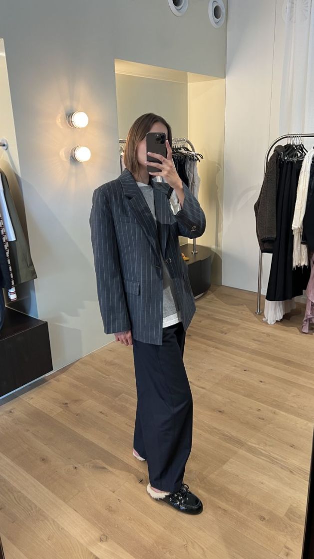 BONO PINSTRIPE 900016 GREY PIN