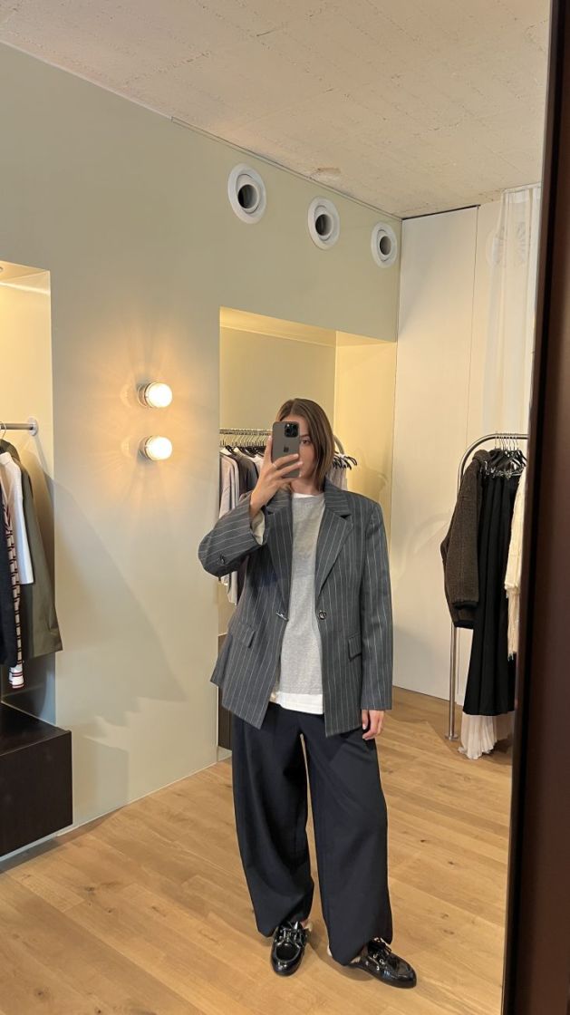 BONO PINSTRIPE 900016 GREY PIN