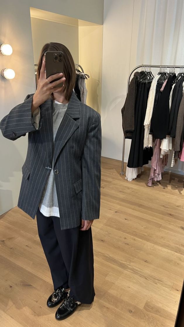 BONO PINSTRIPE 900016 GREY PIN