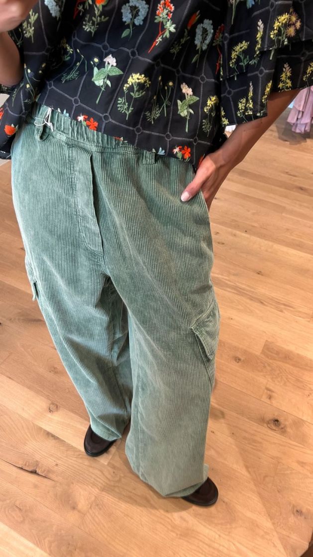 ROMEO WASHED CORDUROY EUCALYPTUS