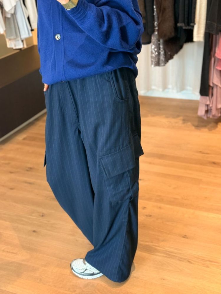 ROMEO FLANEL PIN STRIPED MIDNIGHT BLUE
